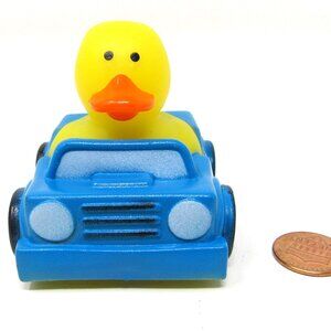 4 Wheeler Car Rubber Duck 2in Blue Off Road j-ep No Top Squirter